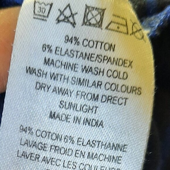 French Connection | Striped Banteau Boatneck Tee w Stretch! - Navy/Blue, Size XS - Picture 12 of 14